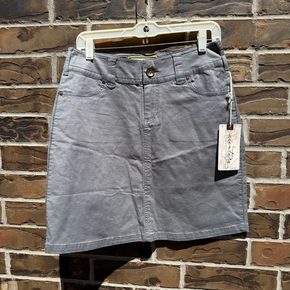 Aventura Eco Frost‎ Gray Gianna Denim Skirt 4